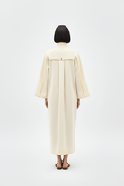 Ivory - Mango Yellow Collared Stripe Dress - CiceroniDressesNeora by NC