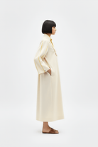 Ivory - Mango Yellow Collared Stripe Dress - CiceroniDressesNeora by NC
