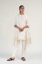 Ivory Mehr Kurta Set with Ayra Odhani - CiceroniKurta Set, Festive WearNirjara