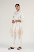 Ivory Mehr Kurta Set with Ayra Odhani - CiceroniKurta Set, Festive WearNirjara