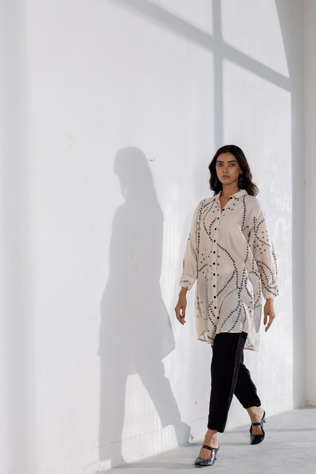 Ivory Wander Bandhani Shirt Set - CiceroniShirt SetSilai Studio