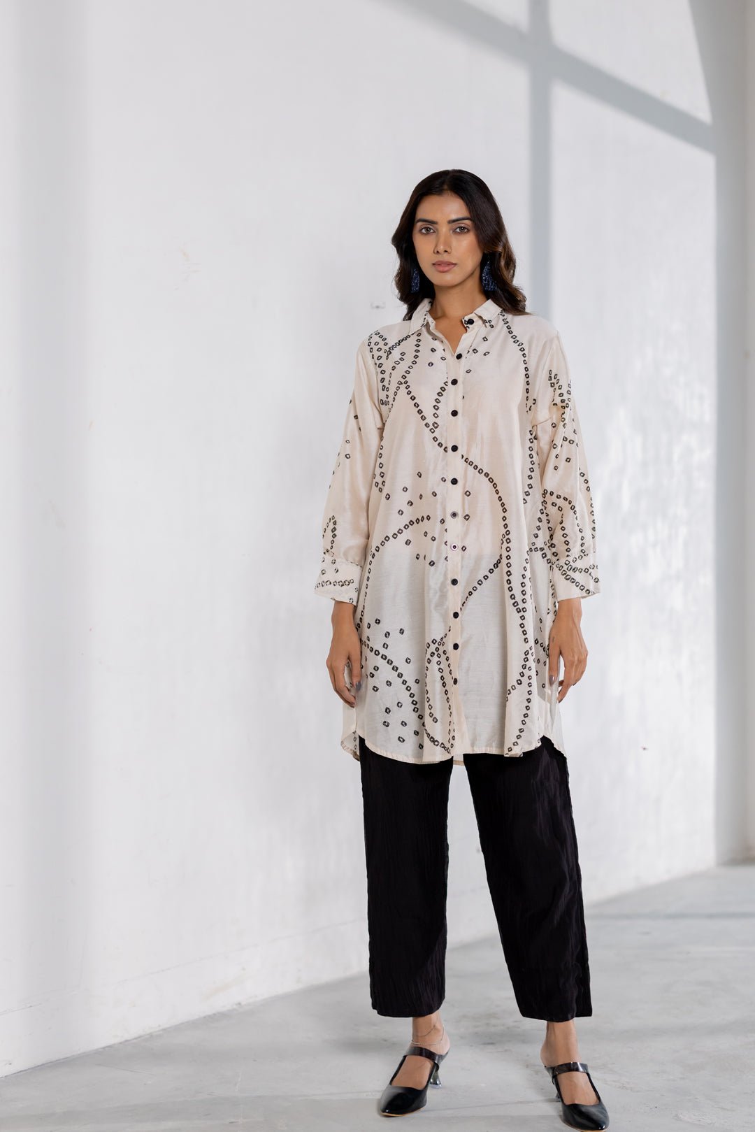 Ivory Wander Bandhani Shirt Set - CiceroniShirt SetSilai Studio