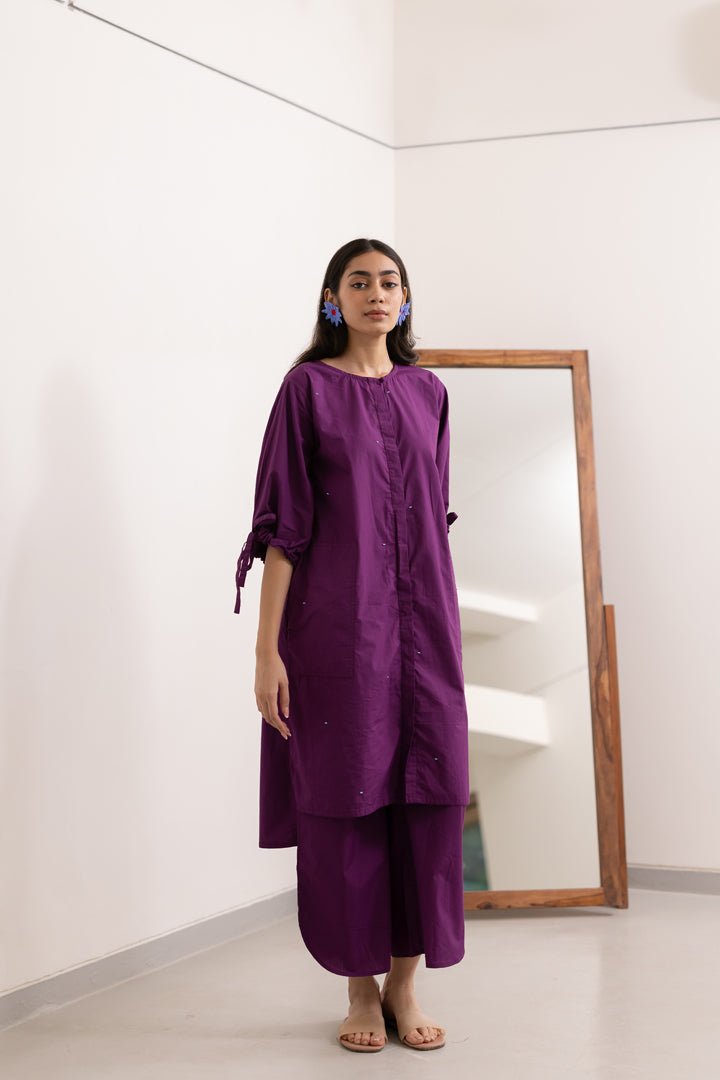 Jaamun Button - Down Tunic - CiceroniKurta, Everyday WearSilai Studio