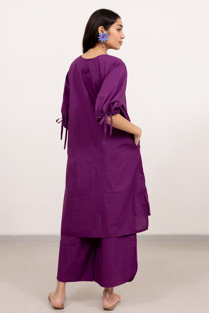 Jaamun Button - Down Tunic - CiceroniKurta, Everyday WearSilai Studio