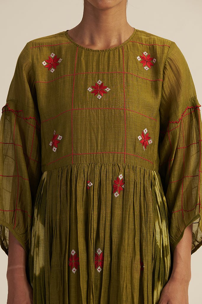 Jaapi Dress - Green - CiceroniDressGaach