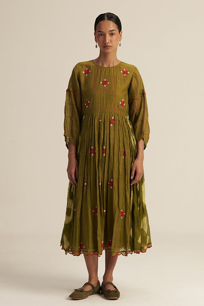 Jaapi Dress - Green - CiceroniDressGaach