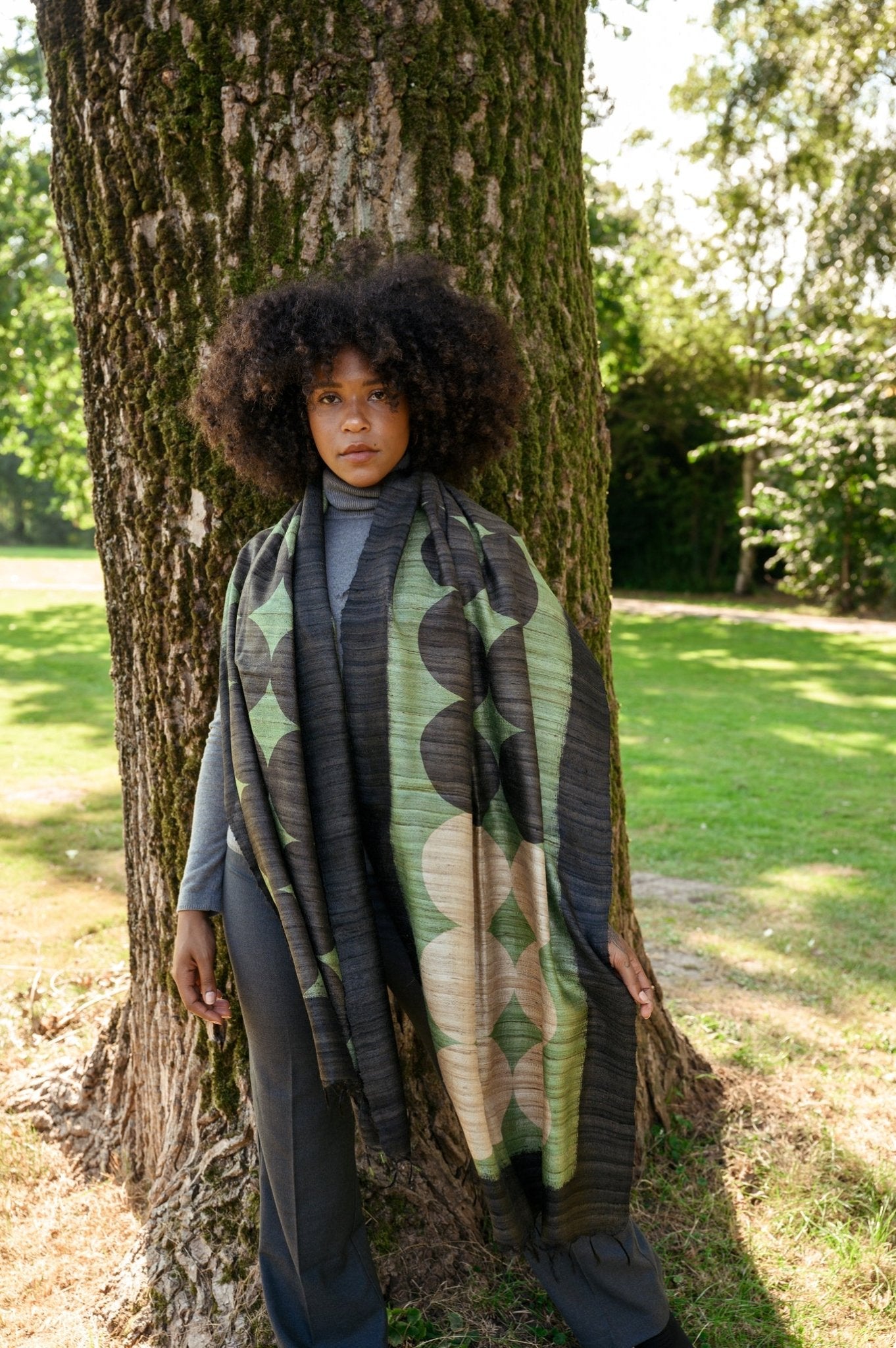 Jade Peace Silk Scarf - CiceroniScarfAeshaane