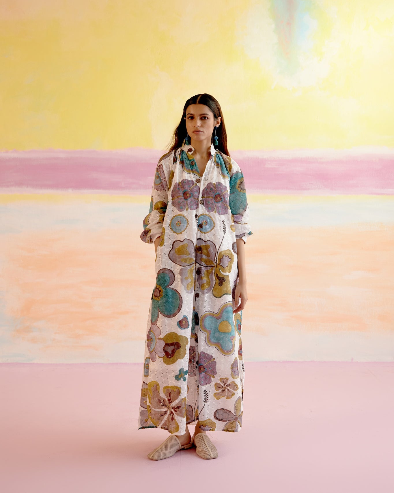 Jade Relaxed Kaftan Dress - CiceroniDressesHappi Space