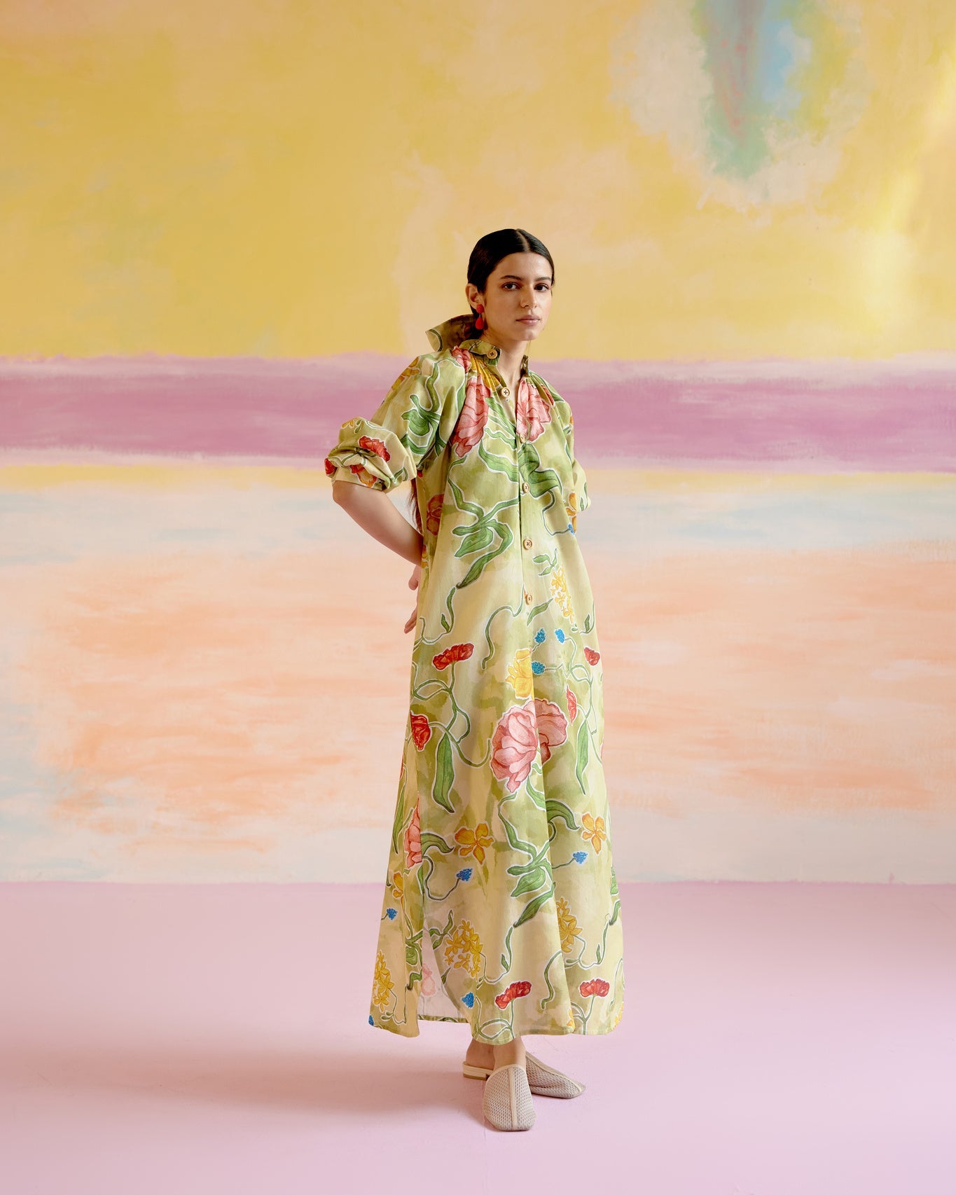 Jade Relaxed Kaftan Dress - CiceroniDressesHappi Space