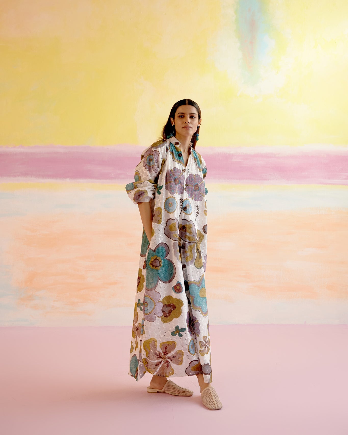 Jade Relaxed Kaftan Dress - CiceroniDressesHappi Space