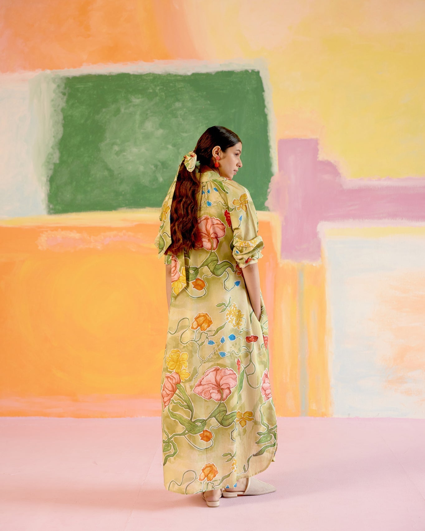 Jade Relaxed Kaftan Dress - CiceroniDressesHappi Space