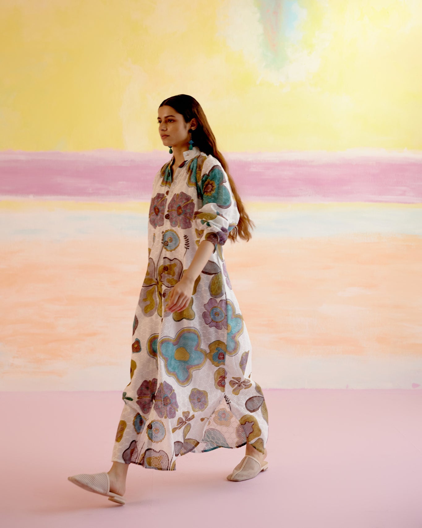 Jade Relaxed Kaftan Dress - CiceroniDressesHappi Space