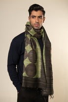 Jade Tussar Peace Silk Scarf - CiceroniMens ScarfAeshaane