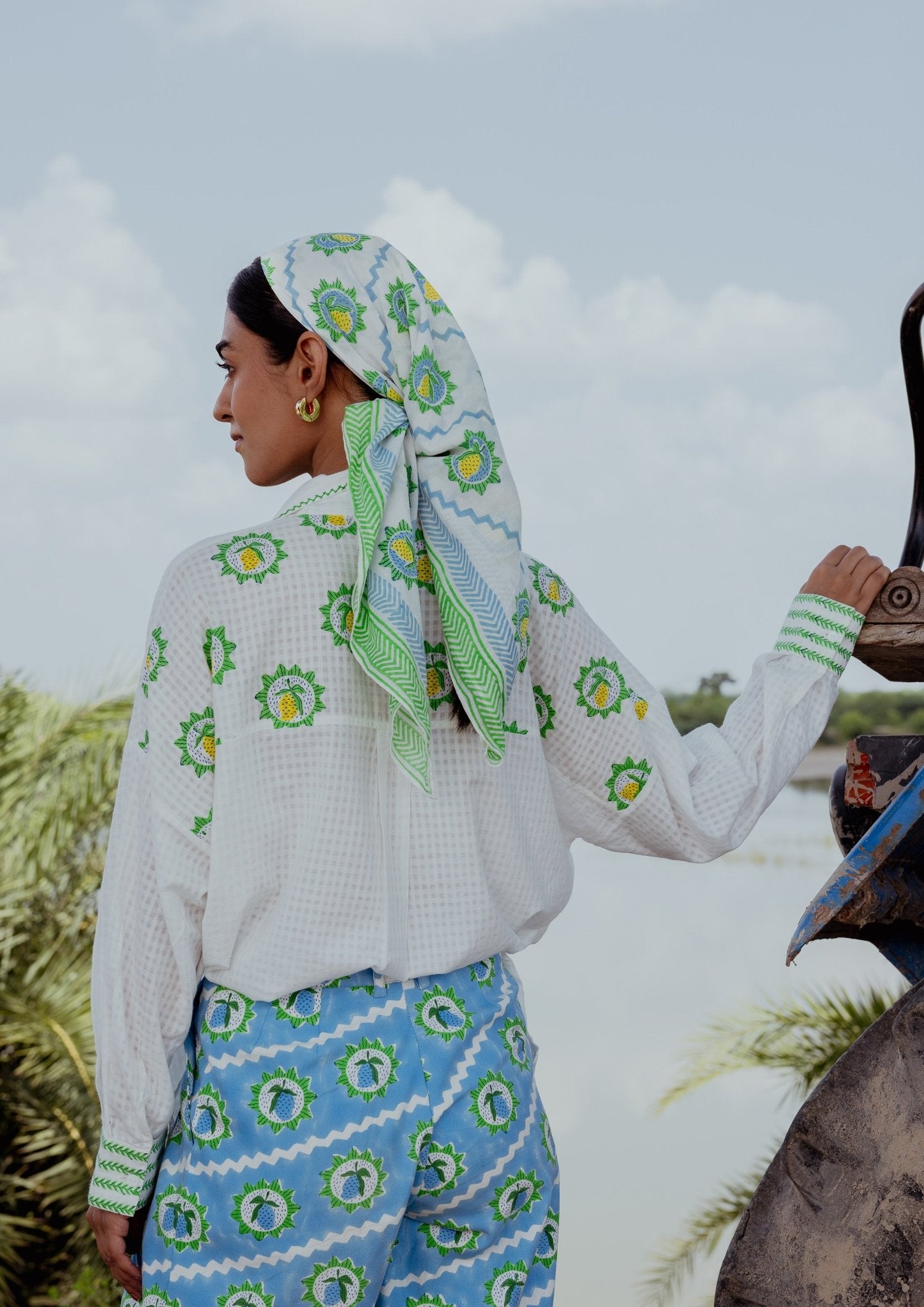 Jaigarh Shirt - Mango Block Print - CiceroniWomen ShirtsThe Raw India