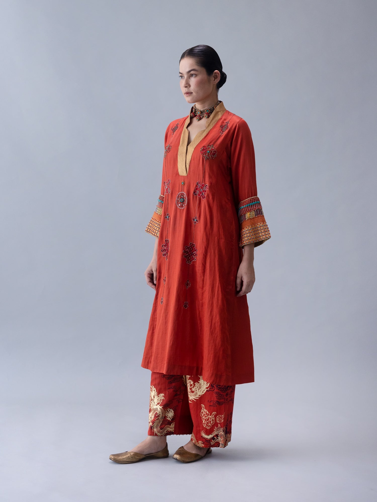 Jakar Rust Kurta - CiceroniKurta Set, Festive WearShades of India