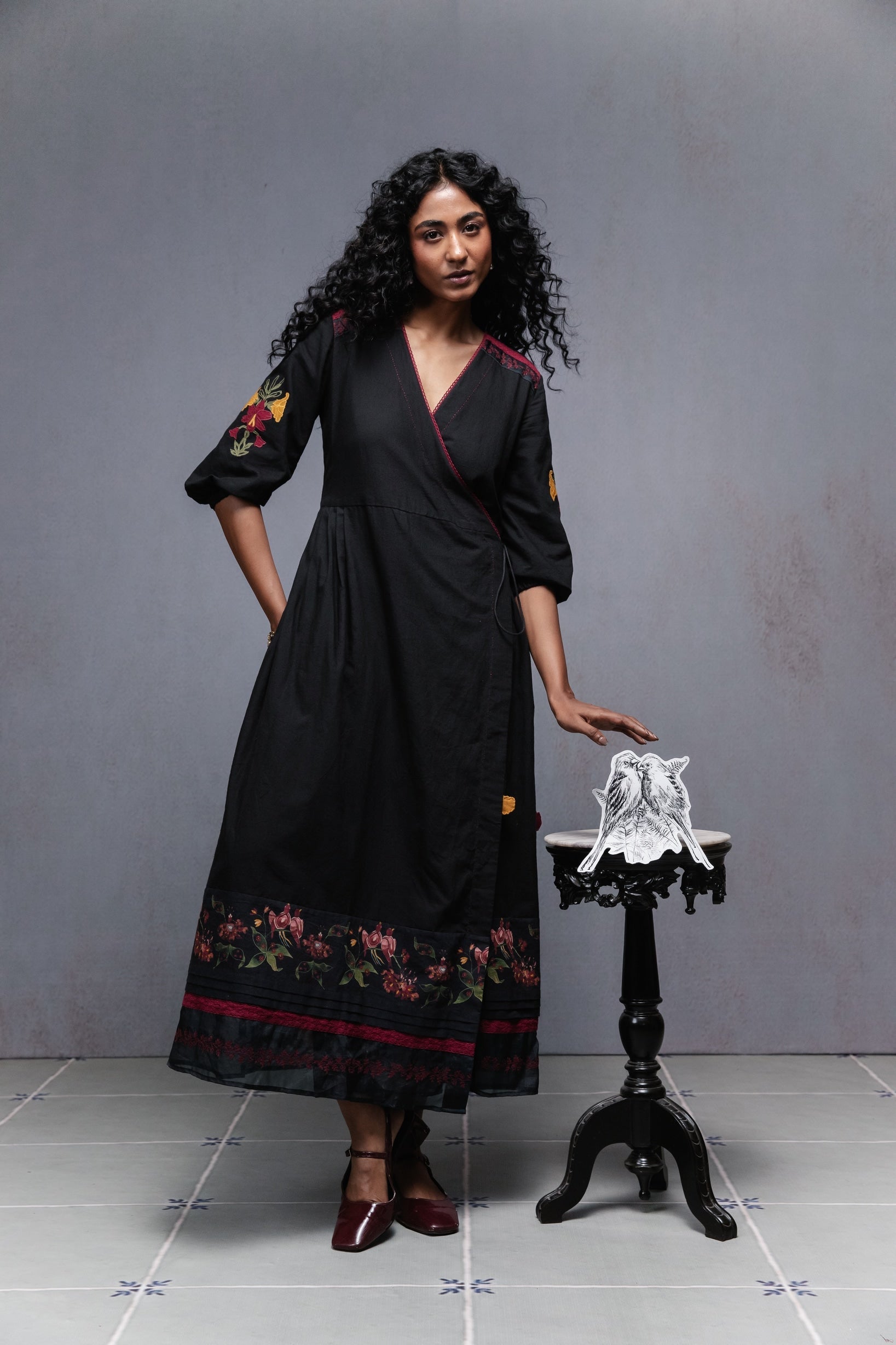 Jama Dress in Black - CiceroniDressesSubbah
