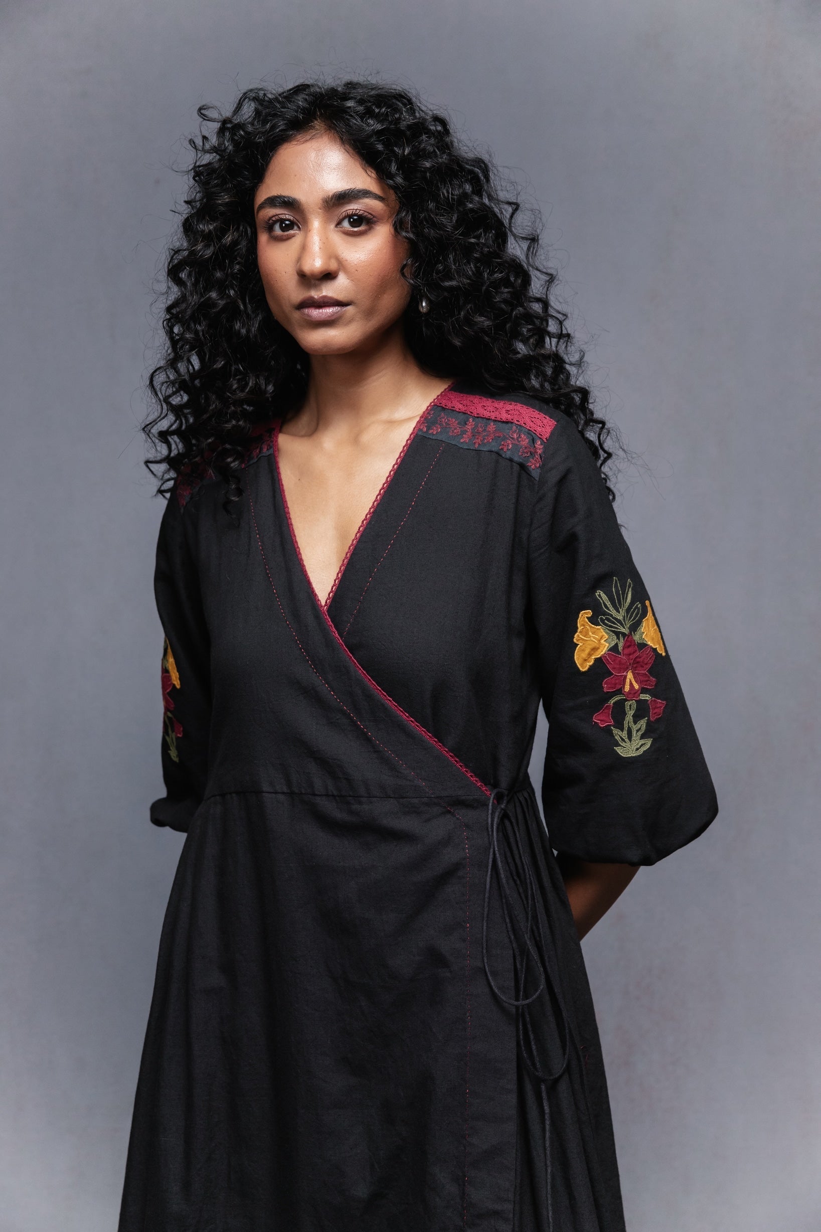 Jama Dress in Black - CiceroniDressesSubbah