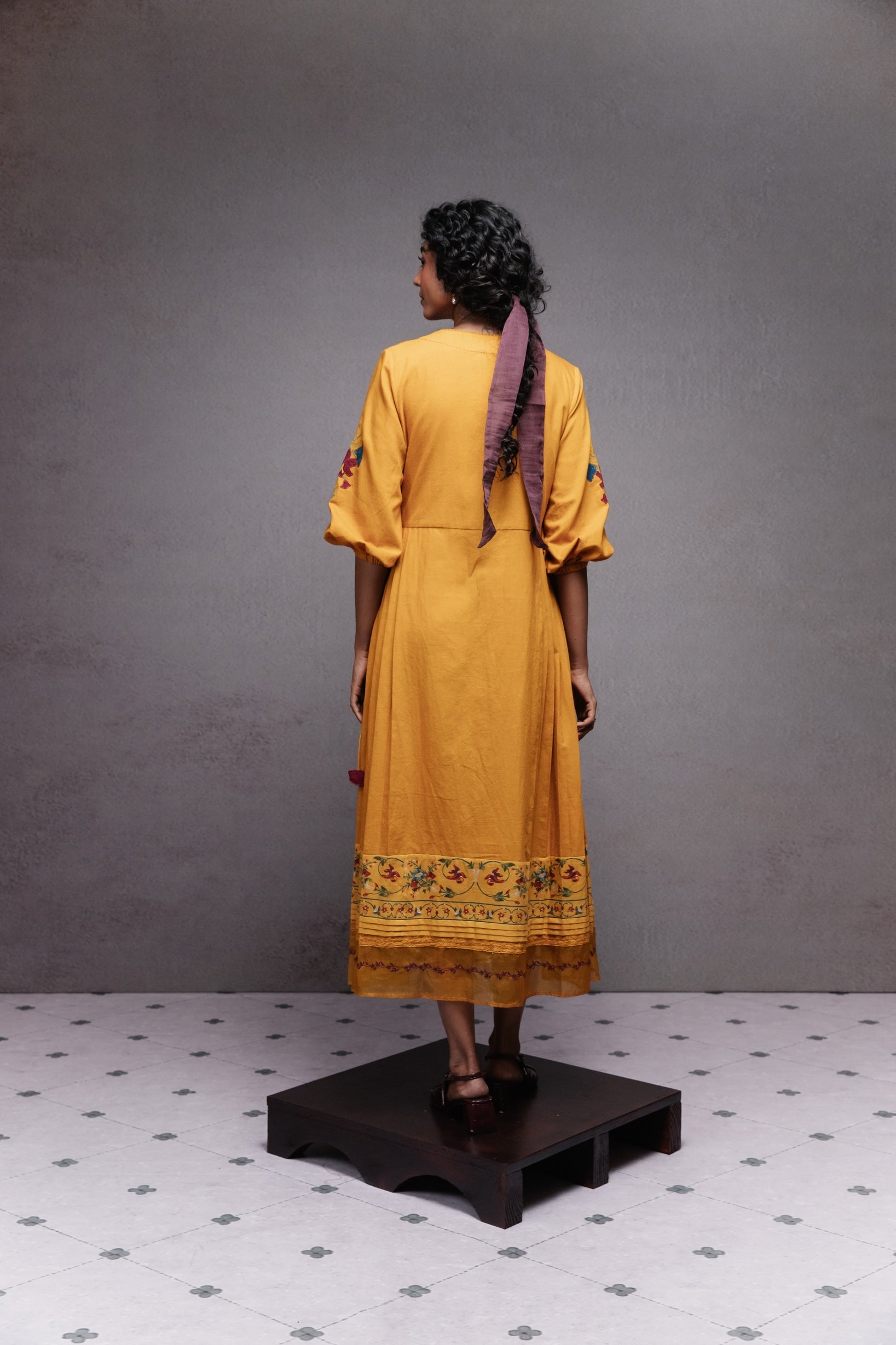 Jama Dress in Mustard - CiceroniDressesSubbah
