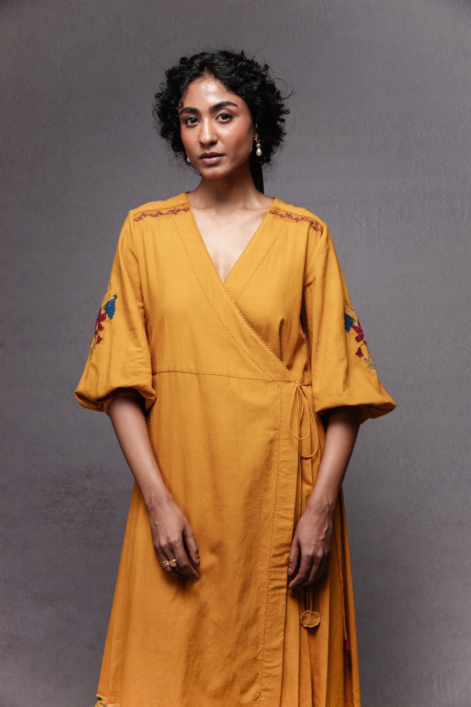 Jama Dress in Mustard - CiceroniDressesSubbah