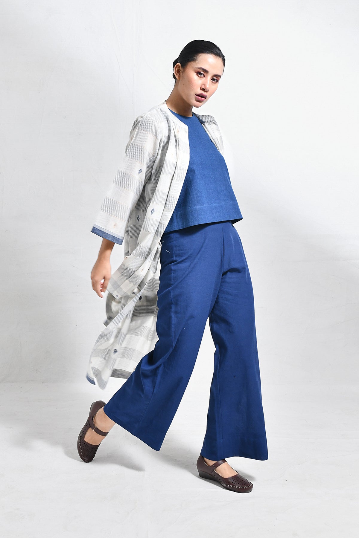 Jamdani Neck - Gather Jacket Co - ord (Set of 3) - CiceroniCo - ord SetHiranya