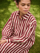 Jasmine Tunic - Teracotta & Ecru Stripes - CiceroniDressesRAAS Life