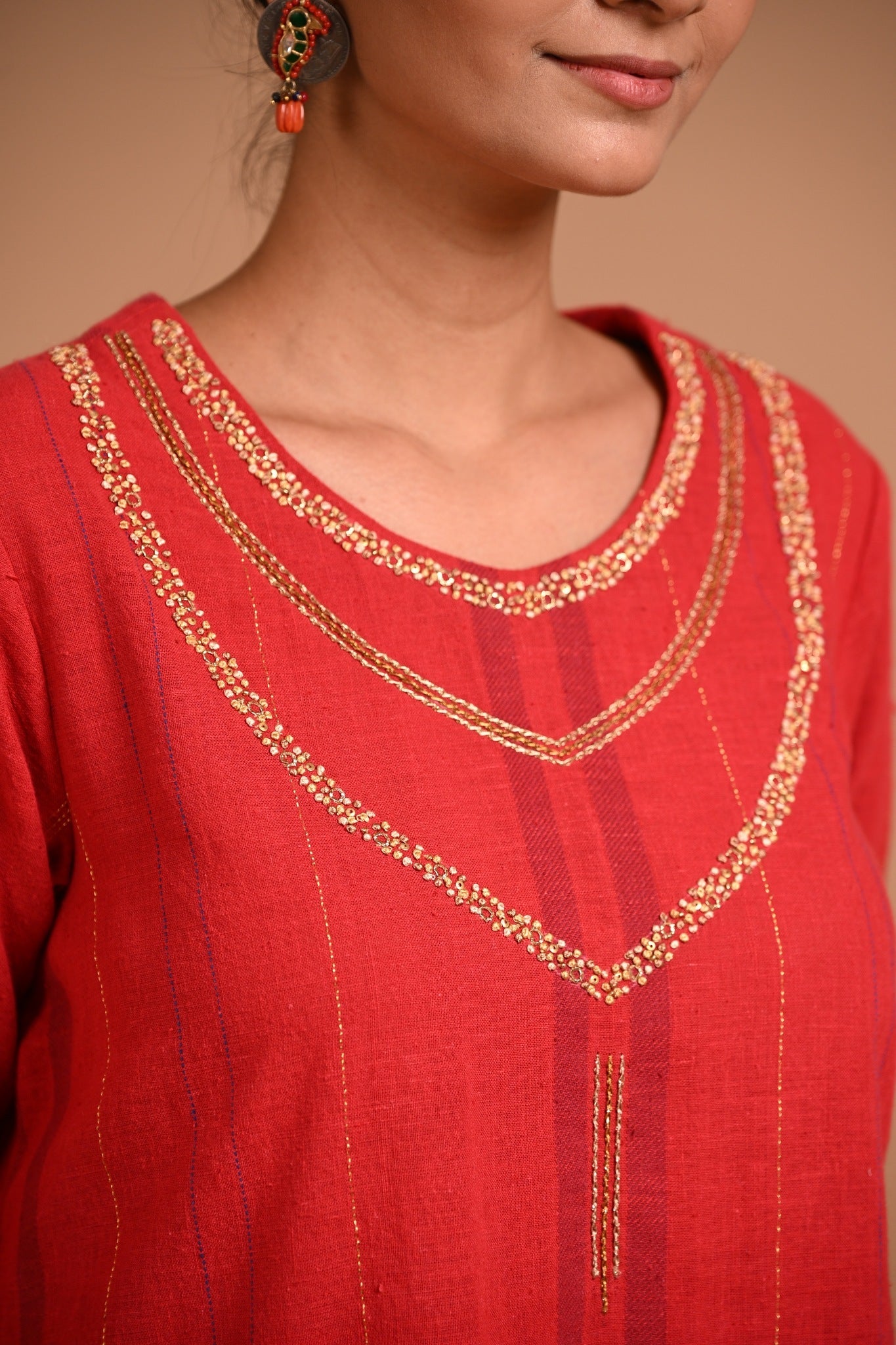 Jasud Tunic - CiceroniKurta, Festive WearRang by Rajvi