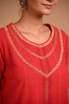 Jasud Tunic - CiceroniKurta, Festive WearRang by Rajvi