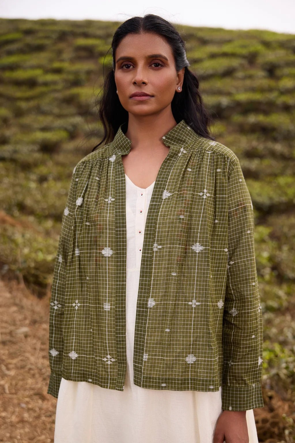 Jatra Green Overlay - CiceroniJacketsSarron