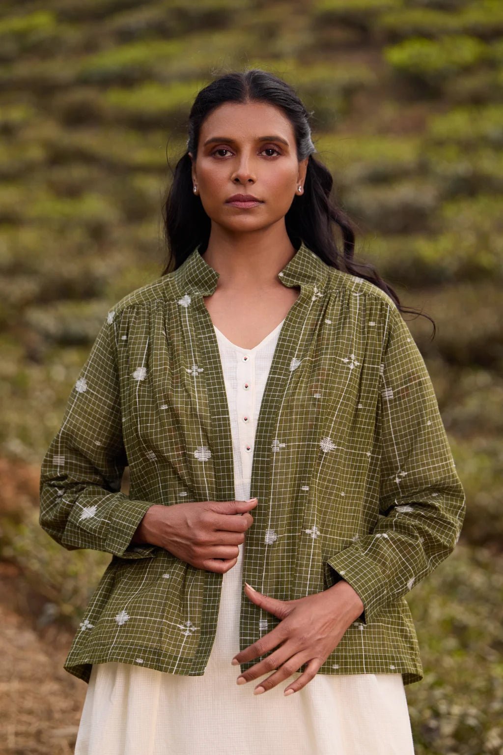 Jatra Green Overlay - CiceroniJacketsSarron