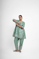 Jaya Kurta Set In Green - CiceroniKurta Set, Festive WearShriya Singhi