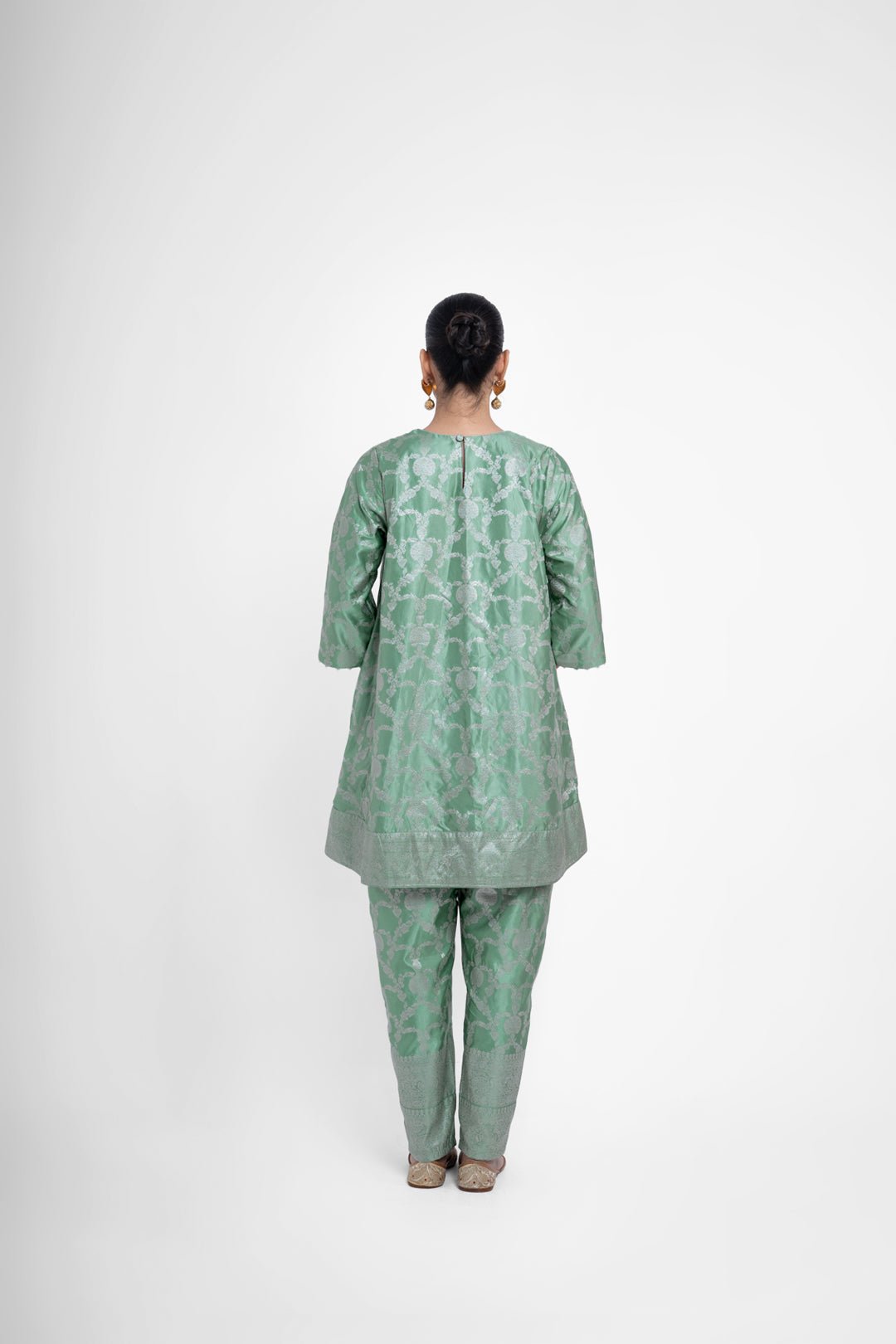 Jaya Kurta Set In Green - CiceroniKurta Set, Festive WearShriya Singhi