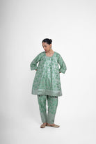Jaya Kurta Set In Green - CiceroniKurta Set, Festive WearShriya Singhi