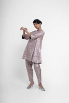 Jaya Kurta Set In Grey - CiceroniKurta Set, Festive WearShriya Singhi