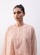 Jeanne Co - ord Set - Peach - CiceroniKurta Set, Everyday WearHiranya