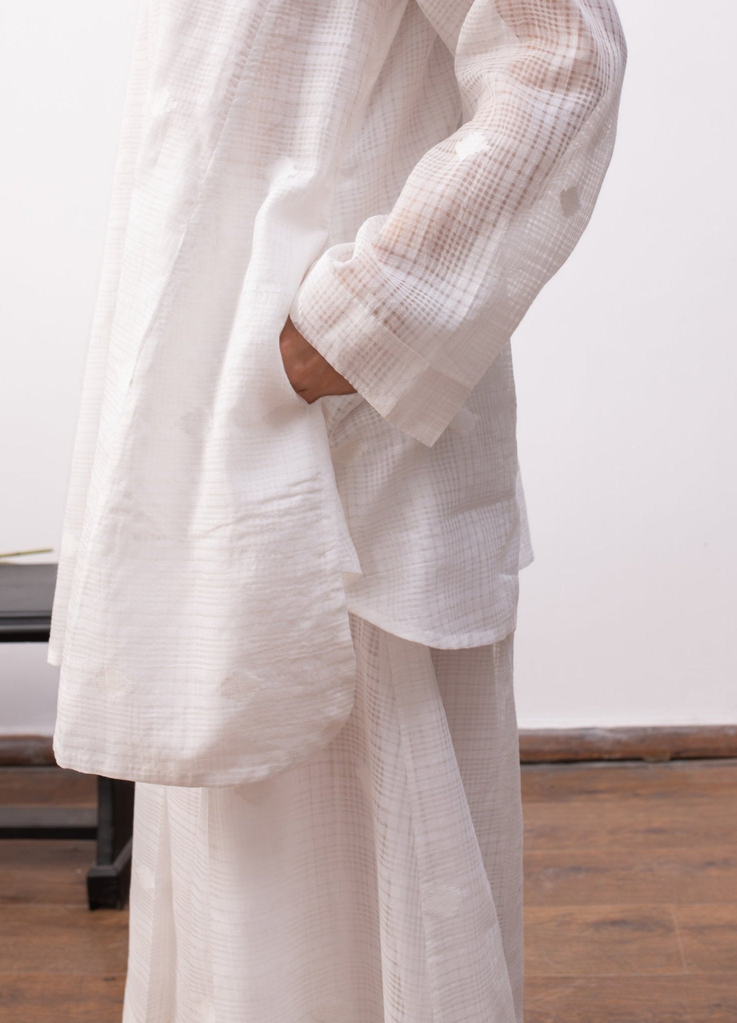 Jeanne Co - ord Set - White - CiceroniKurta Set, Everyday WearHiranya