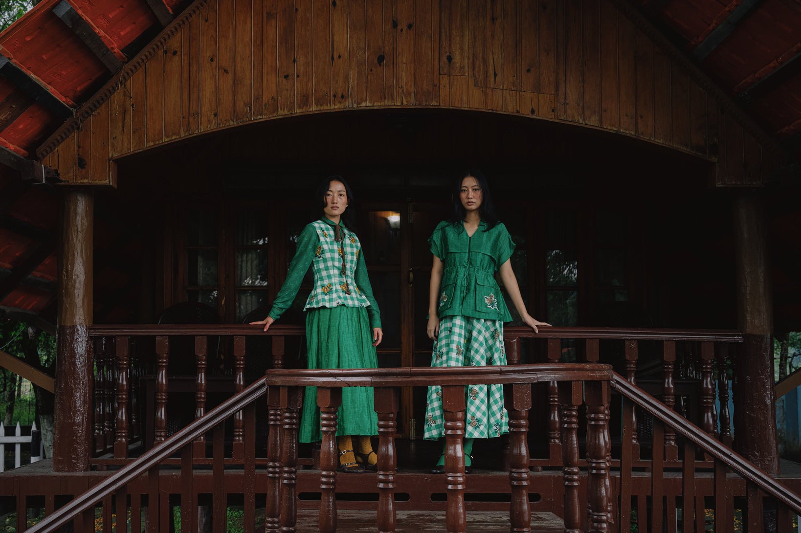 Jenny Set - Green - CiceroniDressesGaach