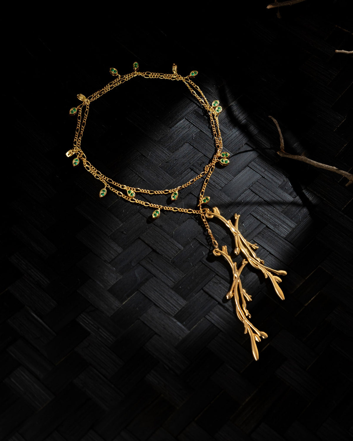 Jharkhali lariat necklace - CiceroniNeckpieceNIA