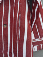 Johargram Handwoven Biru Striped Blazer - CiceroniBlazersJohargram
