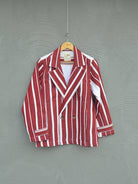 Johargram Handwoven Biru Striped Blazer - CiceroniBlazersJohargram