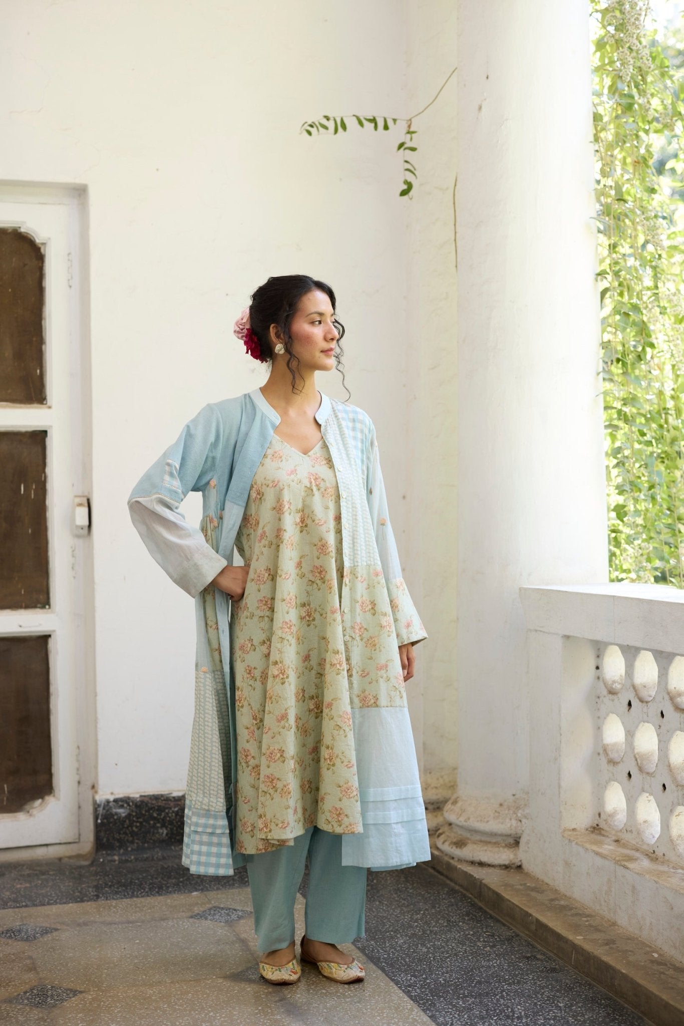 Johin Tunic - Blue - CiceroniKurta, Everyday WearKhyati Rughani