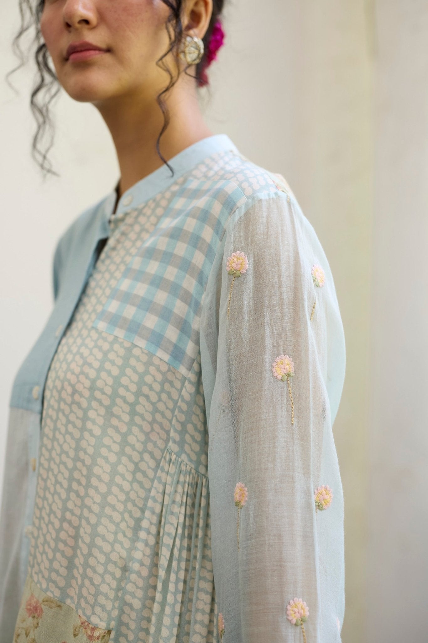 Johin Tunic - Blue - CiceroniKurta, Everyday WearKhyati Rughani