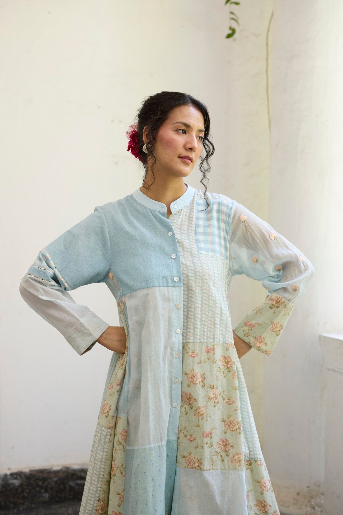 Johin Tunic - Blue - CiceroniKurta, Everyday WearKhyati Rughani