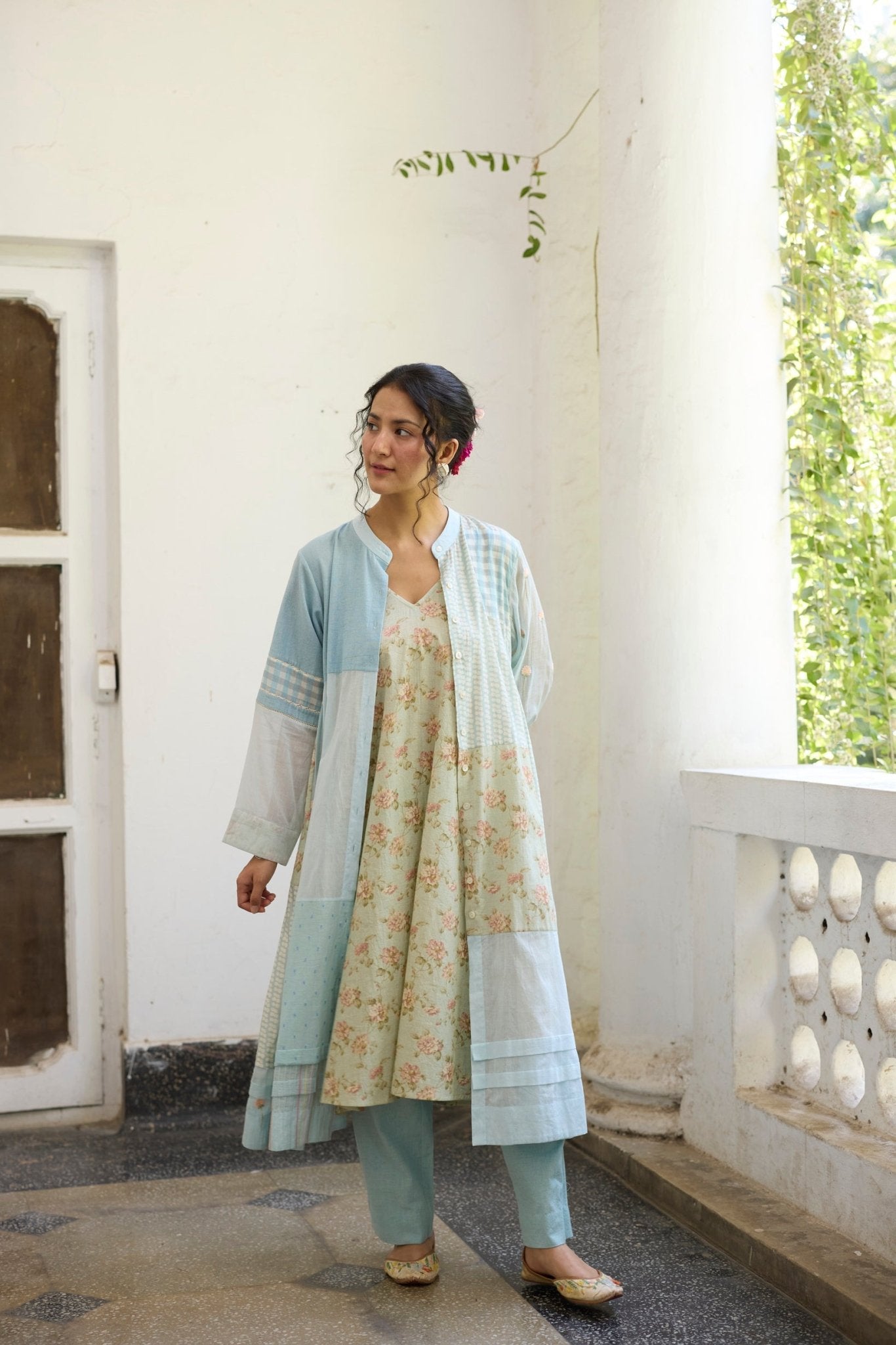 Johin Tunic Set - Blue - CiceroniKurta Set, Everyday WearKhyati Rughani