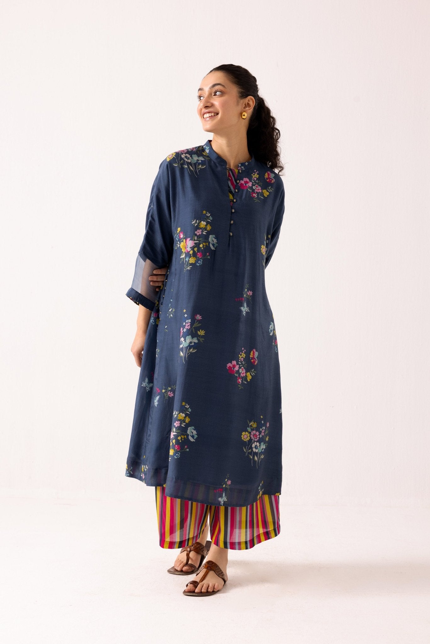 Juhi Kurta Set - Blue - CiceroniKurta SetLabel Shreya Sharma