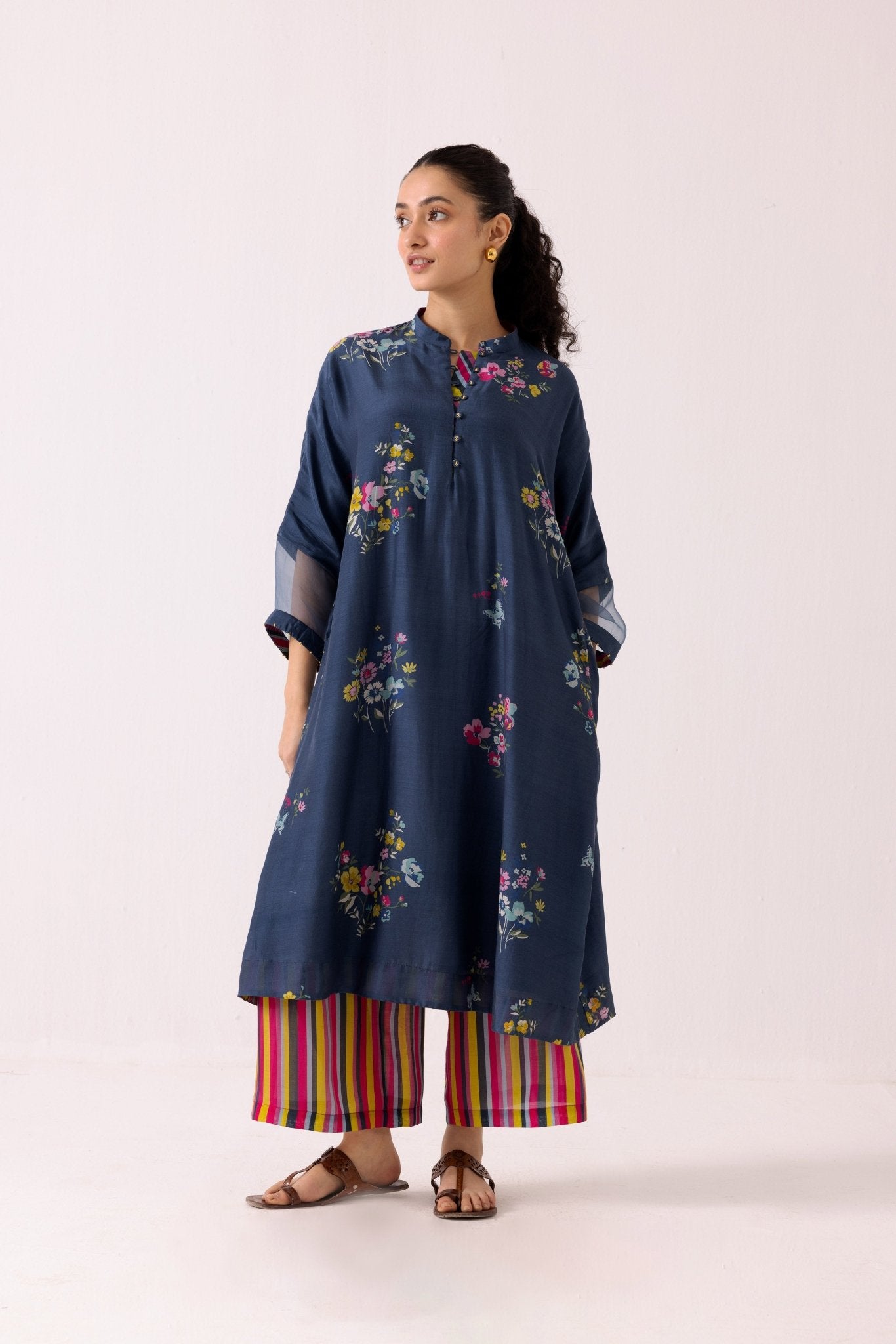 Juhi Kurta Set - Blue - CiceroniKurta SetLabel Shreya Sharma