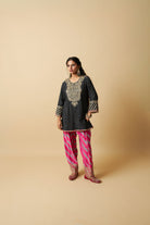 Kaali Rangili Embroidered Kurta Set- Set of 2 - CiceroniKurta Set, Festive WearPants and Pajamas