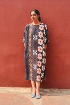 Kaftan Dress in AC Navy Crepe - CiceroniDressesNikyta's Workroom