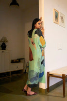 Kaftan Dress in Faith Green Crepe - CiceroniDressesNikyta's Workroom