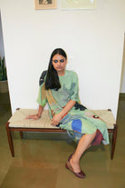 Kaftan Dress in Faith Green Crepe - CiceroniDressesNikyta's Workroom