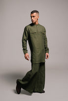 Kai Linen Saif Kurta Set - CiceroniCo - ord SetSaphed